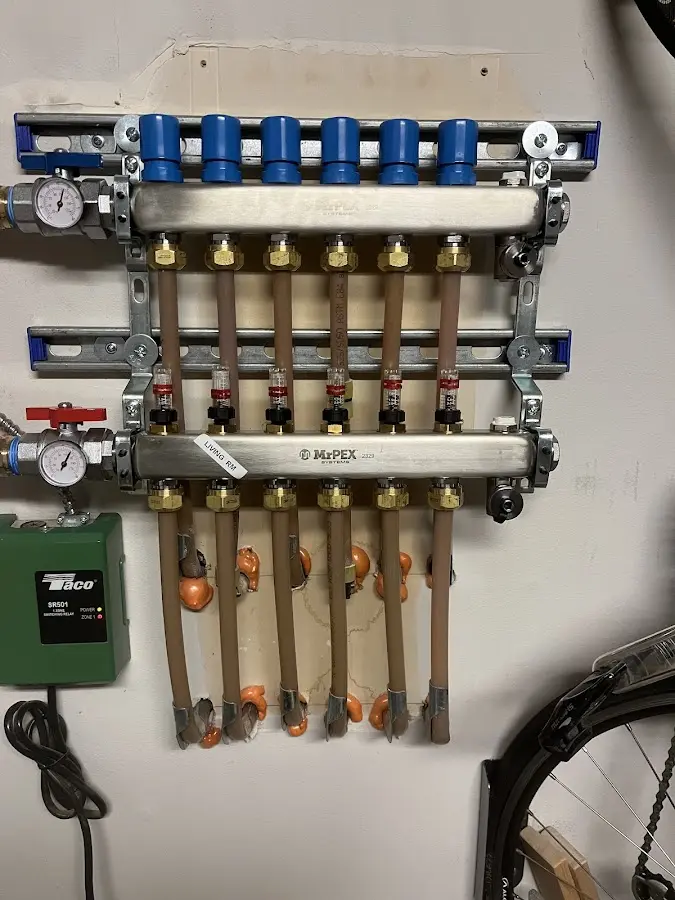 Plumber performing Gas Leak Detection at a residential property in Haverhill